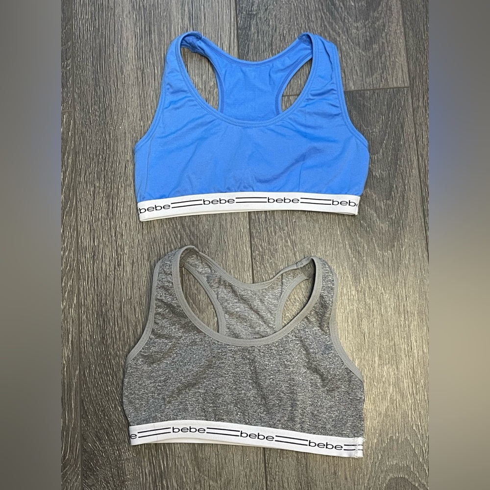 Bebe Girls Sz Med Sports Bra Nwot